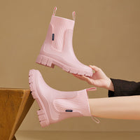 Ladies' insulated waterproof rain boots with anti-slip sole – Nalena