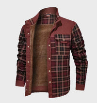 Padded men's flannel jacket with fleece – FlannelStyle