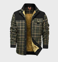 Padded men's flannel jacket with fleece – FlannelStyle