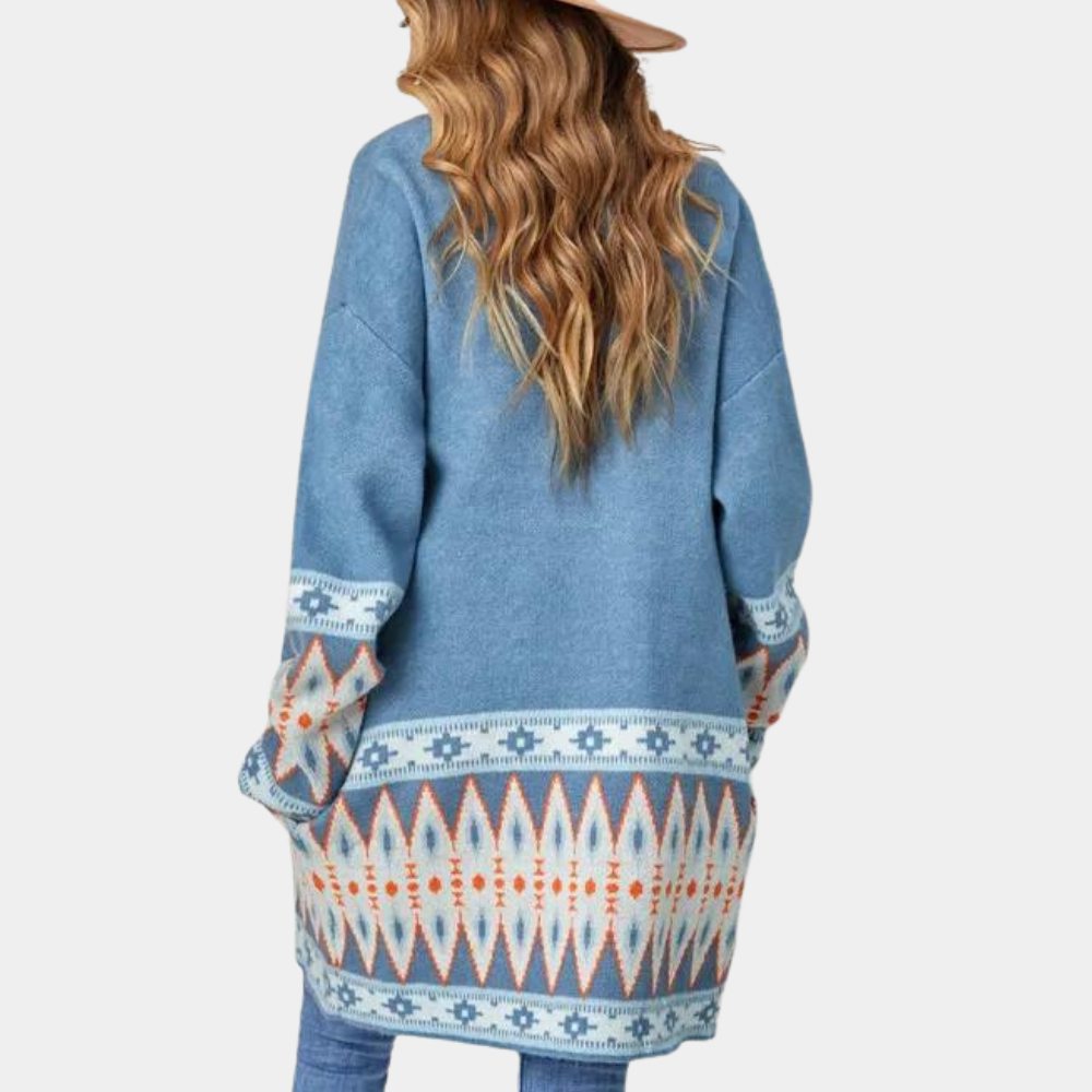 Ladies' Boho knit cardigan made from soft material – Selina