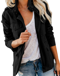 Women's lightweight transitional jacket with zipper & pockets – Selvara