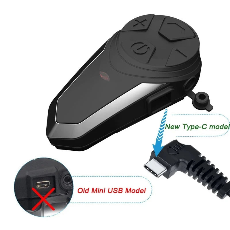 Motorcycle Helmet Bluetooth Intercom with FM & 1000m Range – RoadLink S3
