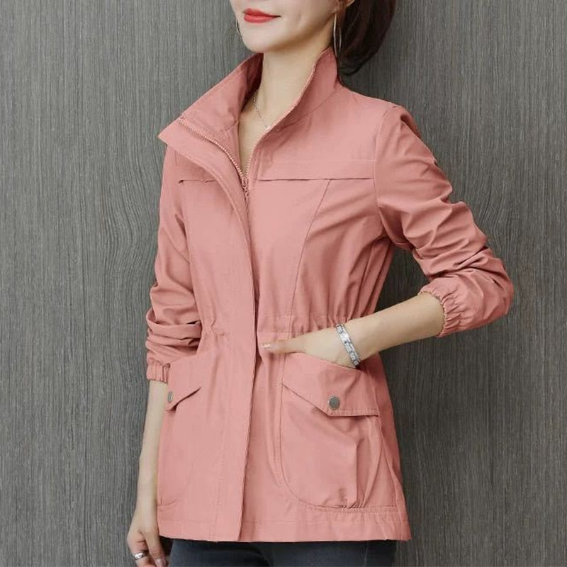 Ladies' transitional jacket with stand-up collar – Marielle