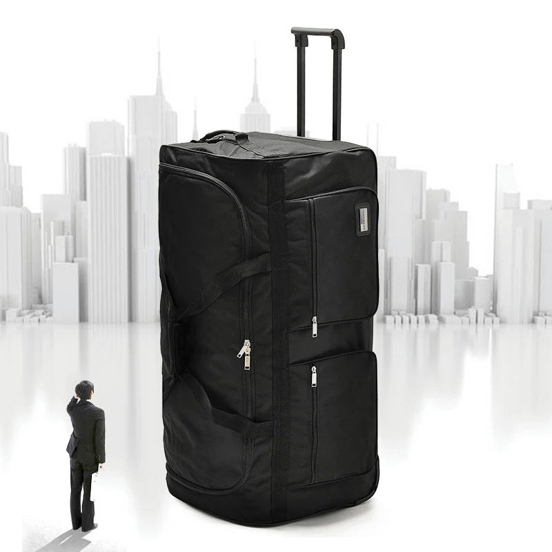 Extra-Large Oxford Travel Trolley Bag with Wheels – Heavy-Duty Capacity