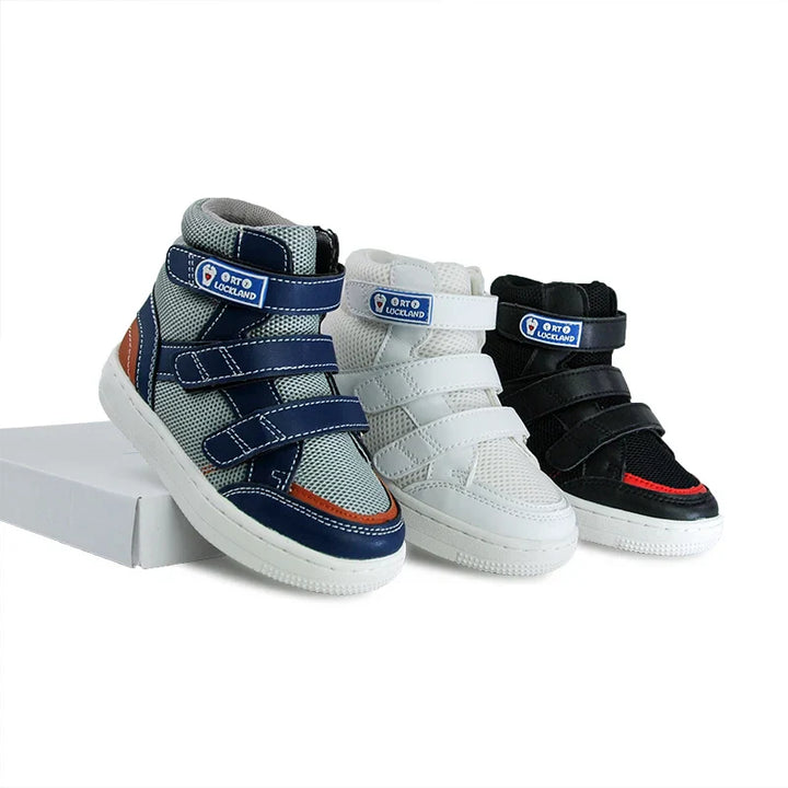 Children's orthopedic leather shoes with Velcro – Milo