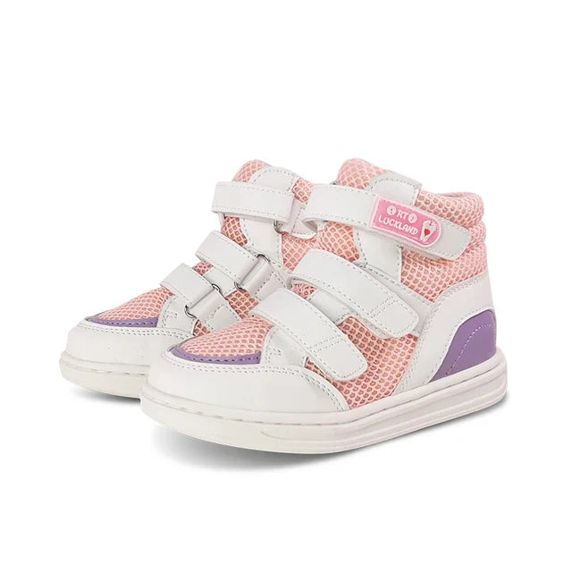 Children's orthopedic leather shoes with Velcro – Milo
