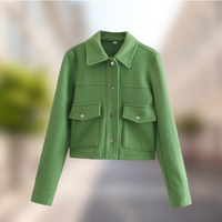 Women's wool jacket in a casual look for autumn – Amara
