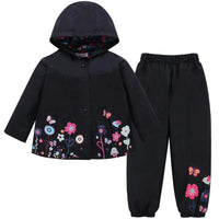 Children's Rain Jacket Set waterproof & windproof with hood and trousers – Liora