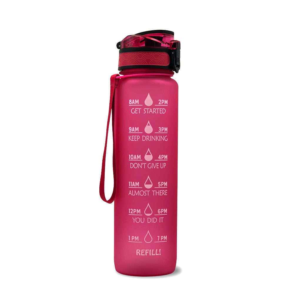 HydraHero Water Bottle with Timeline - Stay Fresh, Stay Hydrated!-Red-State of Style