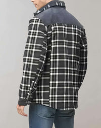 Padded men's flannel jacket with fleece – FlannelStyle