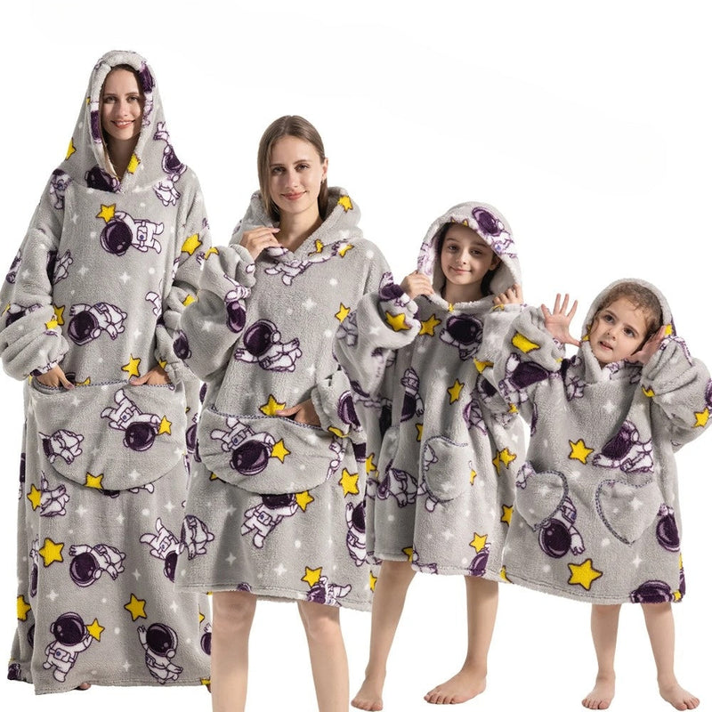 Pumpkin Hoodie Blanket for Halloween Coziness – SpookySnuggle