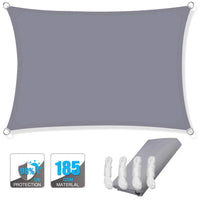 Waterproof Rectangular Sun Shade Sail with UV Protection & Mounting Kits – ShadeGuard