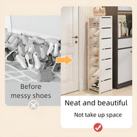 Space-Saving Metal Frame Shoe Rack with 6/8 Layers – Liora