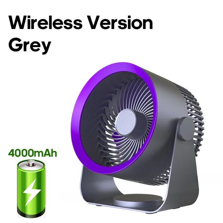 Multifunctional Electric Fan Circulator with 4000mAh Battery – AirFlex