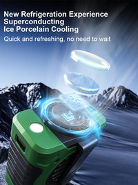 8000mAh Waist Clip Fan with Refrigeration & 199 Speed Settings – ChillMate