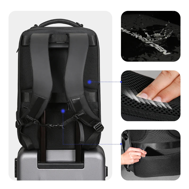 Large Waterproof Laptop & Business Travel Backpack