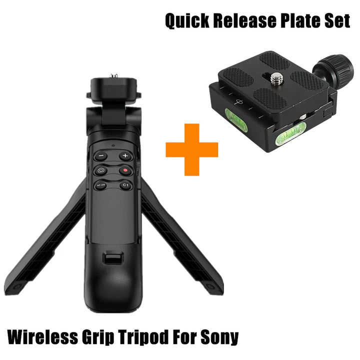 Wireless Tripod Grip with Remote Control for Camera Zoom & Recording – Navoris