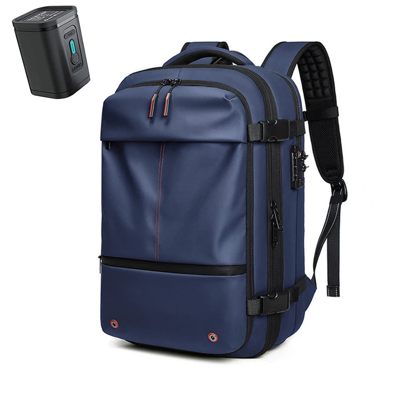 Expandable Waterproof Laptop & Vacuum Compression Travel Backpack