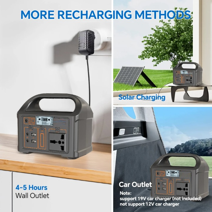 100W 24,000mAh Portable Power Station with LiFePO4 Battery – PowerGo