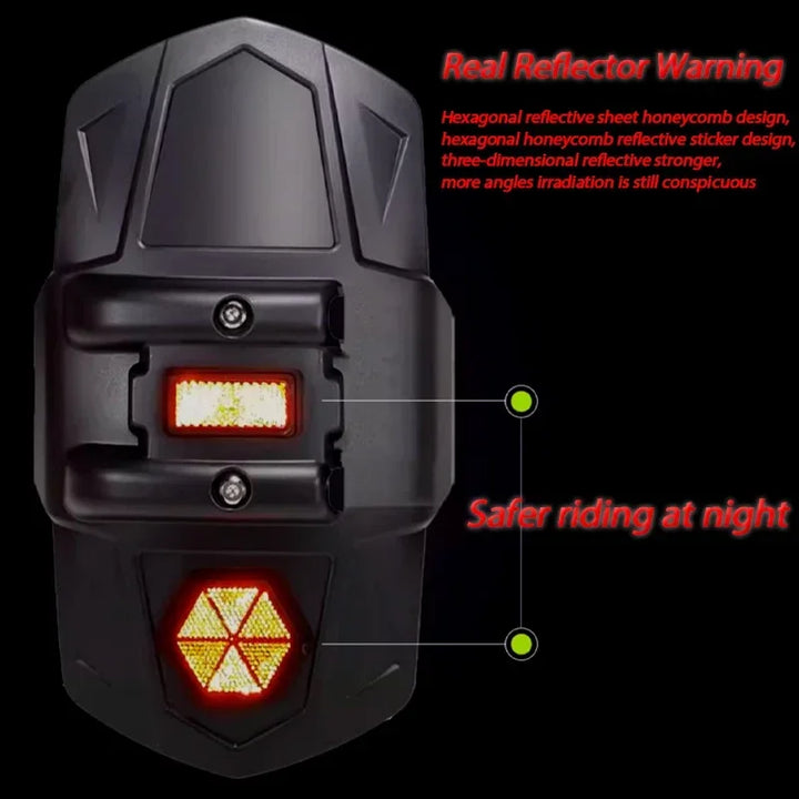Universal Motorcycle Rear Mudguard Fender with Reflector – RoadGuard