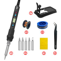 Digital Display 80W Soldering Iron Set with Adjustable Temperature – Fusion