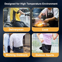 Portable Waist Clip Fan with Dual Air Outlets & 20,000mAh Battery – BreezeMate