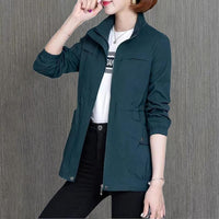 Ladies' transitional jacket with stand-up collar – Marielle