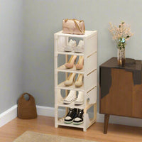 Space-Saving Metal Frame Shoe Rack with 6/8 Layers – Liora