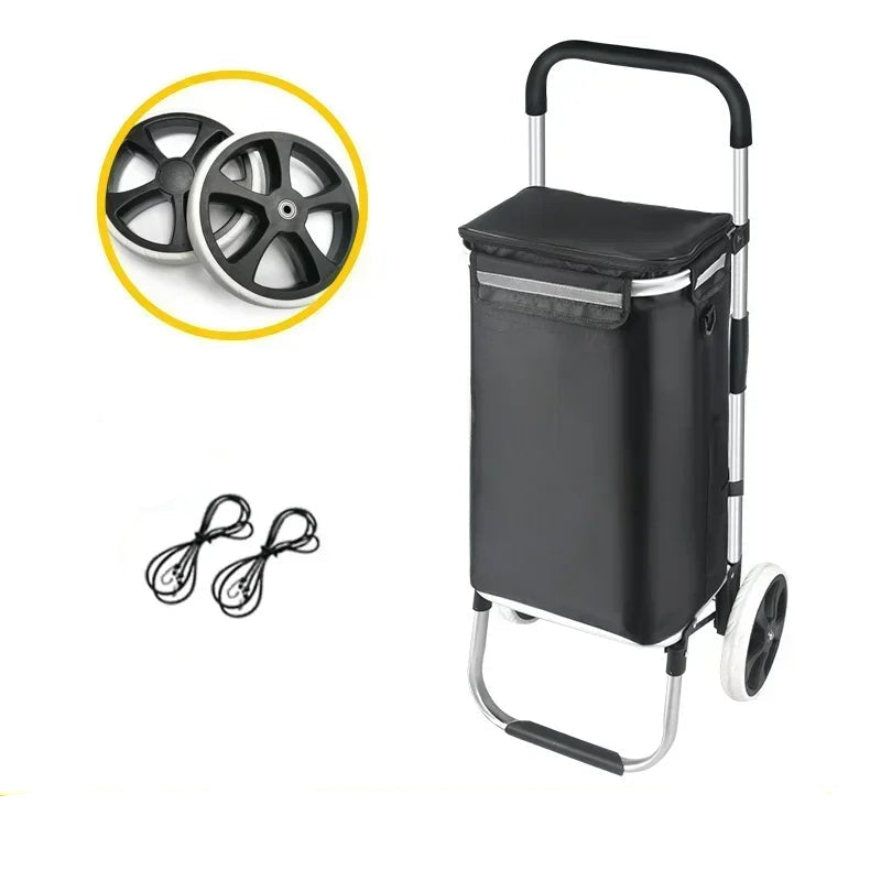 Large Capacity & Waterproof Folding Shopping Cart – Movaro