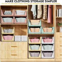 5-Pack Stackable Foldable Closet Storage Boxes – Liora