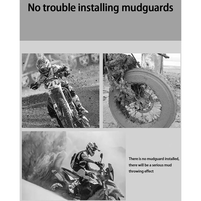 Universal Motorcycle Rear Mudguard Fender with Reflector – RoadGuard