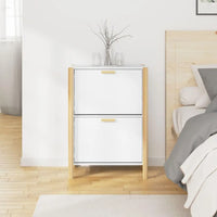 Slim Entryway Shoe Cabinet with Doors 57.5 × 33 × 80 cm – TidyStep
