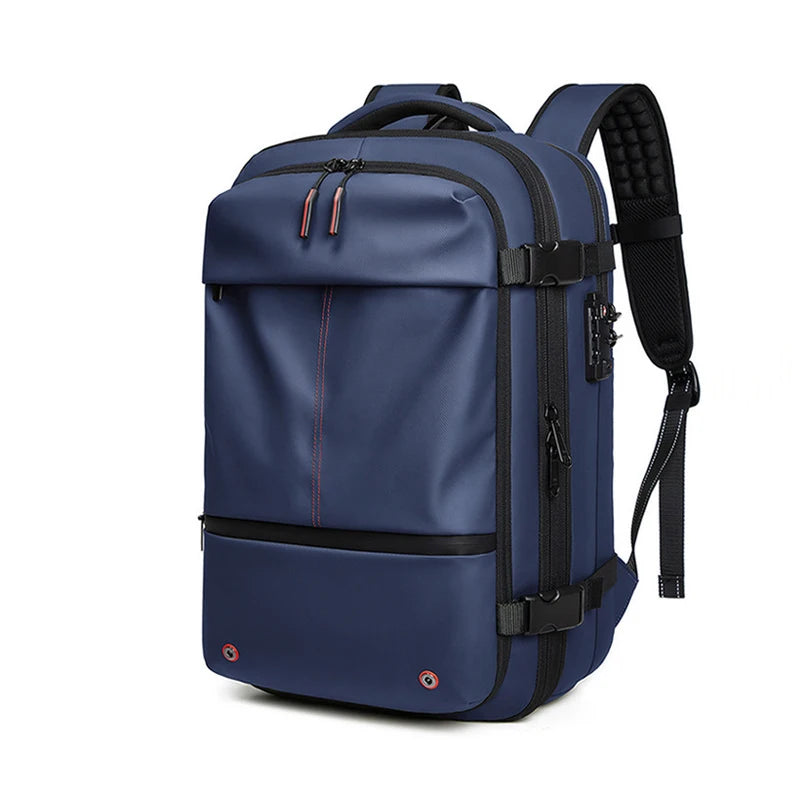 Expandable Waterproof Laptop & Vacuum Compression Travel Backpack