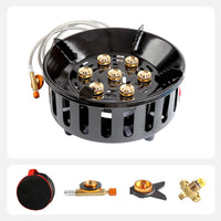 7-Core Portable Camping Gas Stove with Electronic Ignition – Kael