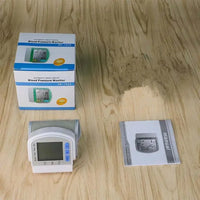 Digital Wrist Blood Pressure Monitor with LCD Display – PulseTrack