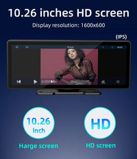 Universal 10.26-Inch (26.06cm) Car Multimedia Player with Wireless CarPlay and Android Auto