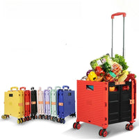 Folding Shopping Trolley with Silent Wheels – EasyCart