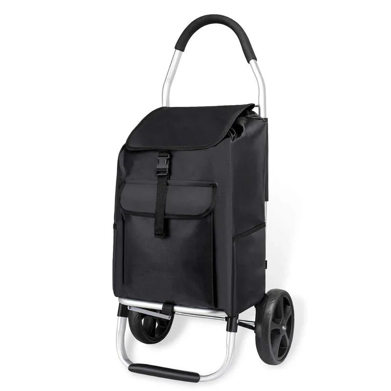 Foldable Aluminium Shopping Trolley – CarryEase