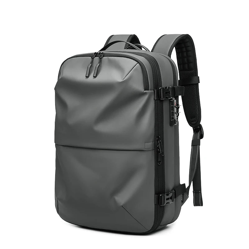 Expandable Waterproof Laptop & Vacuum Compression Travel Backpack