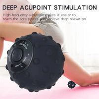 4-Speed Vibrating Massage Ball with Heat Therapy & Textured Surface – FlexiRoll