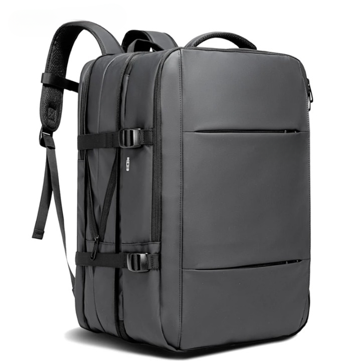 Large-Capacity Waterproof Business & Travel Backpack with USB Charging