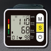 Digital Wrist Blood Pressure Monitor with LCD Display – PulseTrack
