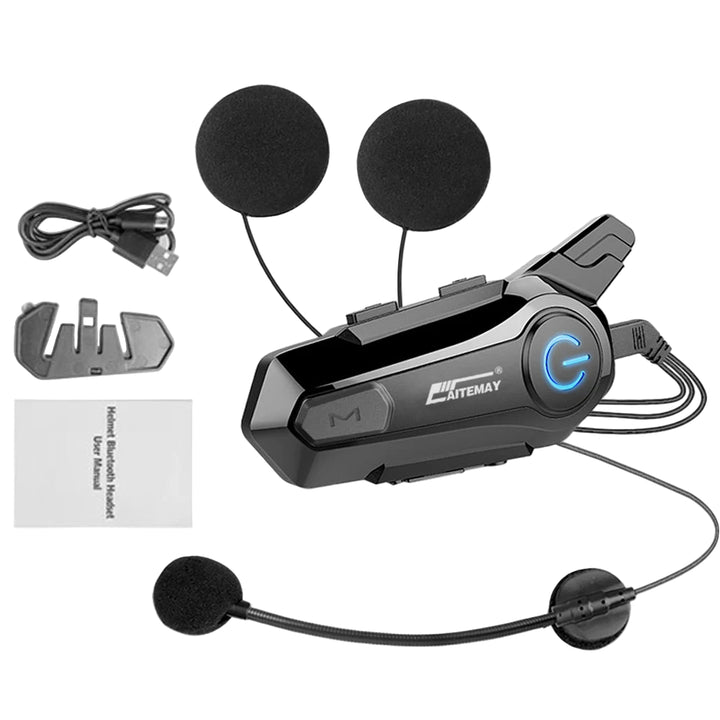 Bluetooth Motorcycle Helmet Intercom Headset with 1000m Range & IPX6 Waterproof – RoadComm