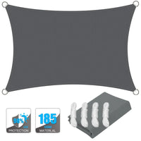 Waterproof Rectangular Sun Shade Sail with UV Protection & Mounting Kits – ShadeGuard
