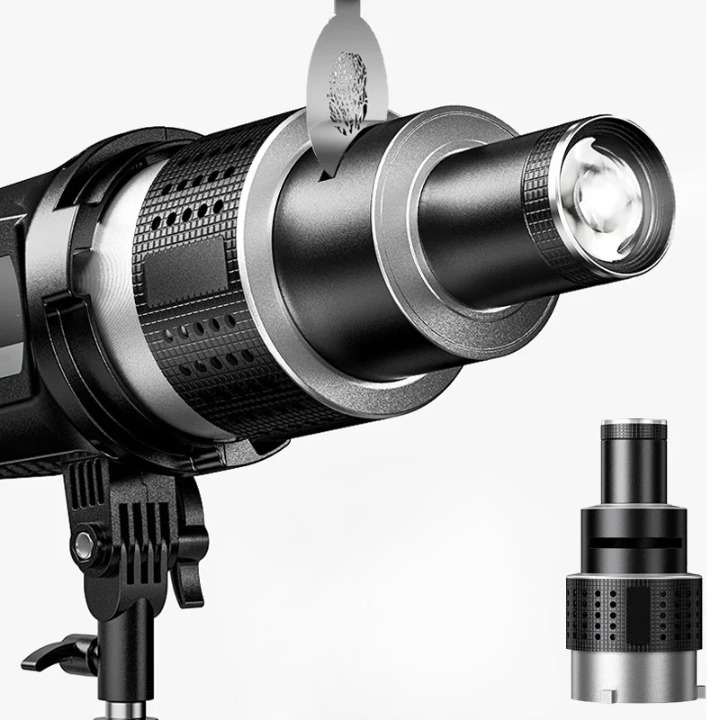 Optical Spotlight Conical Lens Kit with 35 Gobos & Bowens Mount – Lumina