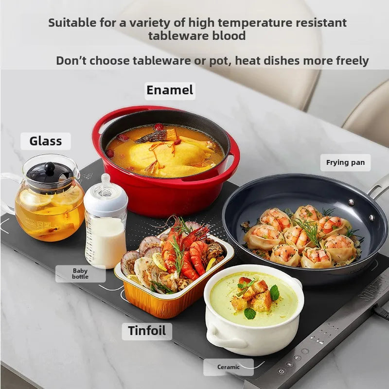 Foldable Electric Beverage Warmer 220V Flexible Heating Plate – HeatMate