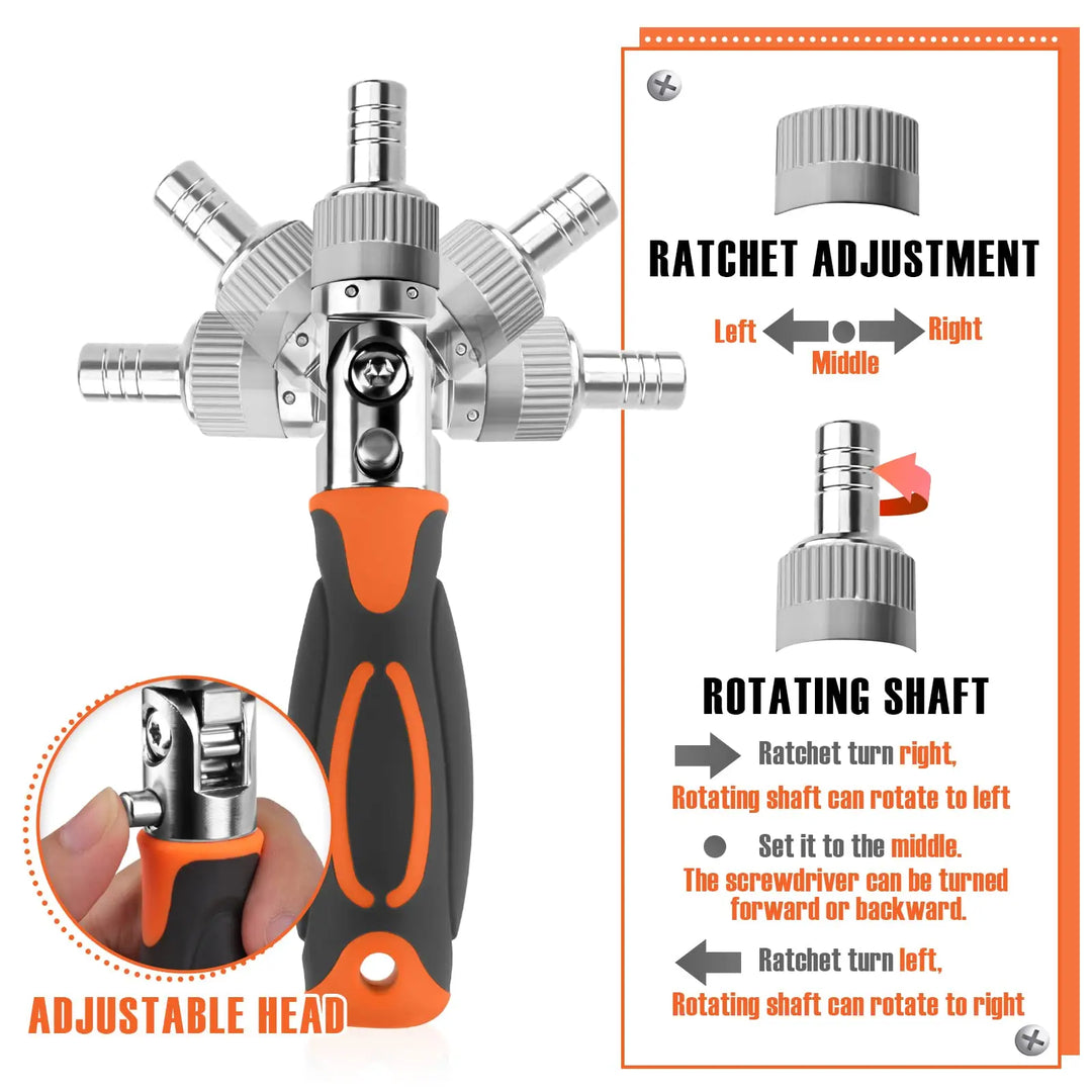 68-in-1 Ratchet Screwdriver Set with Magnetic Bits & Extension Rod – FortiDrive