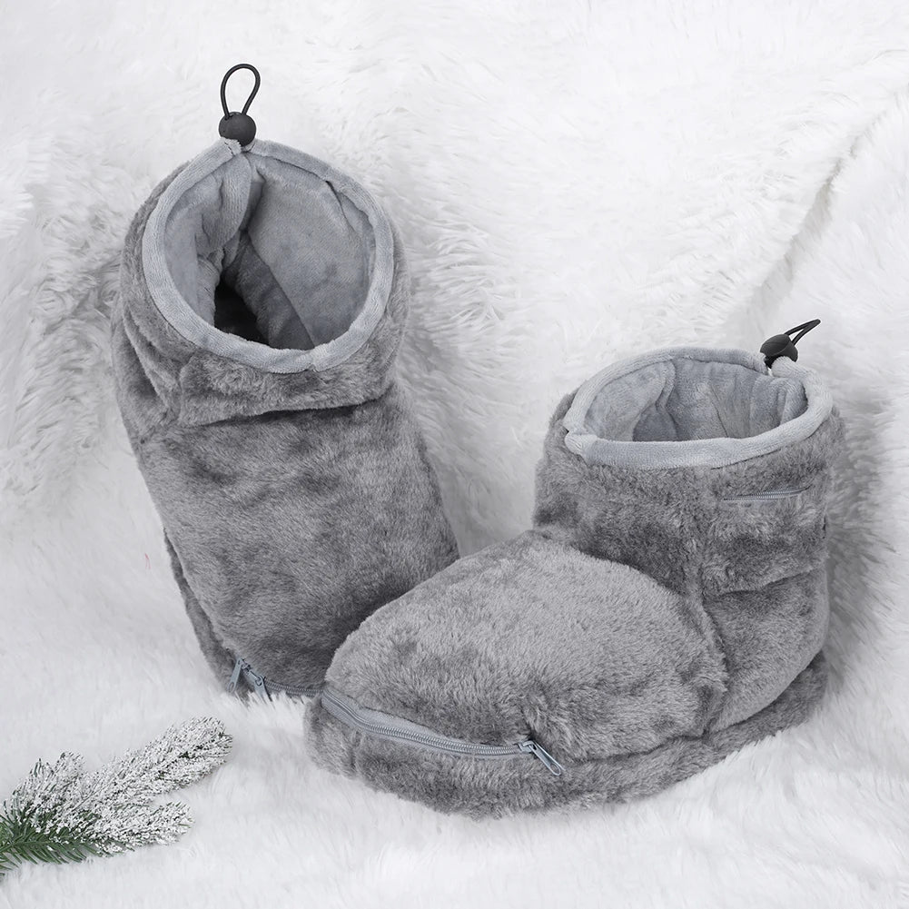 Electric USB Slippers with Plush Lining – WarmFeet