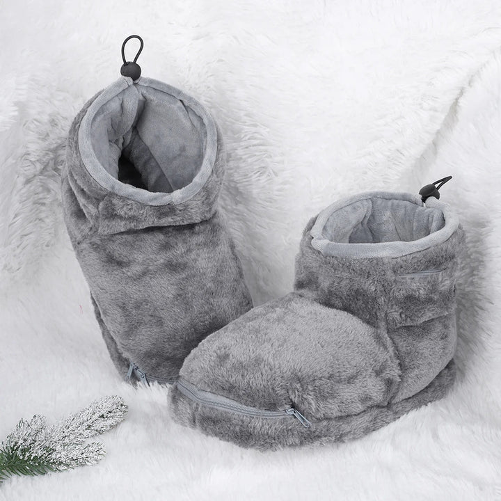 Electric USB Slippers with Plush Lining – WarmFeet