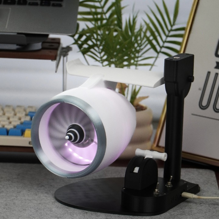 Turbojet Fan-Style Mist Humidifier with RGB Lighting – AeroMist